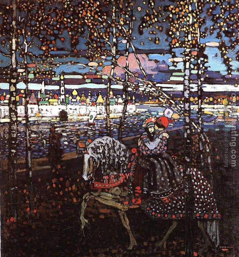 Wassily Kandinsky : Riding Couple Wassily Kandinsky : Riding Couple